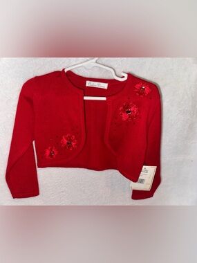 Couture Princess Red Embellished Cropped Bolero